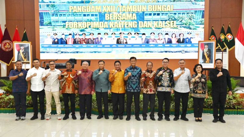 Ketua DPRD Kalteng Hadiri Ramah Tamah Pangdam XXII/TB Bersama Forkopimda Kalselteng
