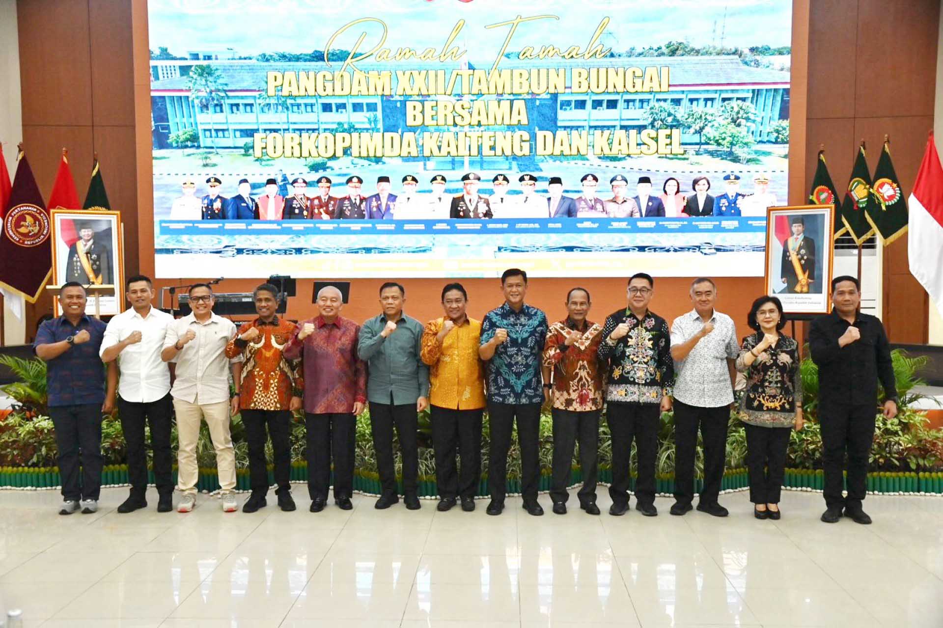 Ketua DPRD Kalteng Hadiri Ramah Tamah Pangdam XXII/TB Bersama Forkopimda Kalselteng