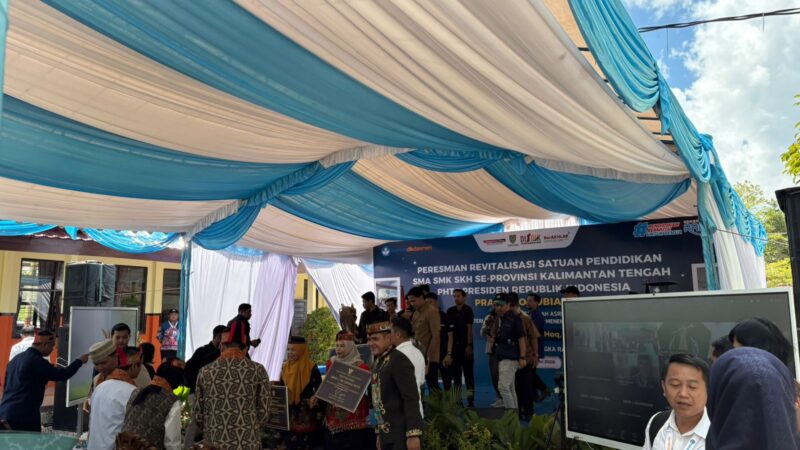 Peresmian Revitalisasi Sekolah di Palangka Raya Berlangsung Khidmat, Aparat Pastikan Keamanan Kegiatan