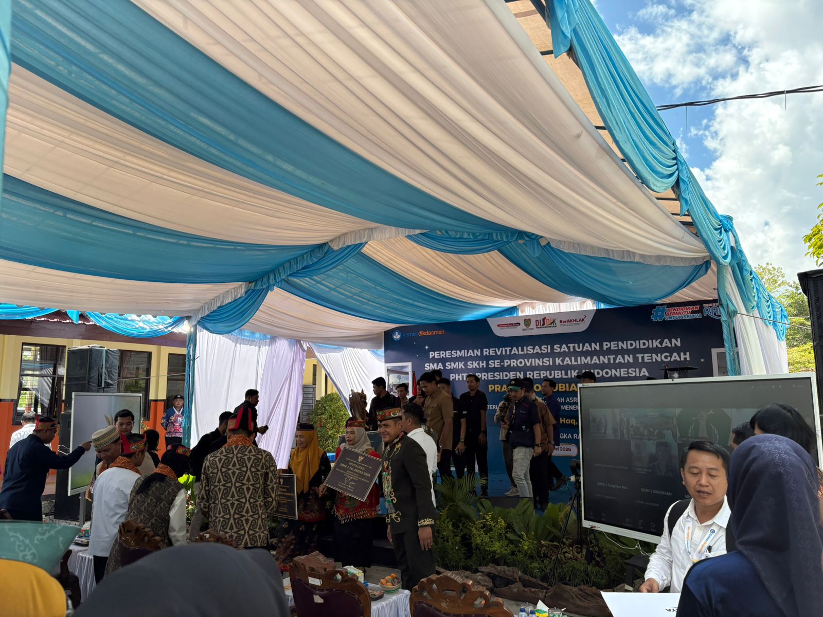Peresmian Revitalisasi Sekolah di Palangka Raya Berlangsung Khidmat, Aparat Pastikan Keamanan Kegiatan