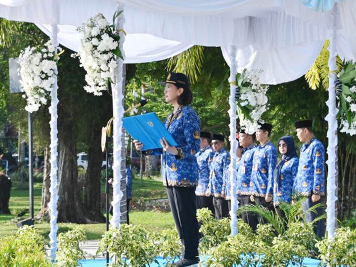 Pj. Sekda Kalteng Pimpin Upacara Peringatan Hari Lahir Pancasila