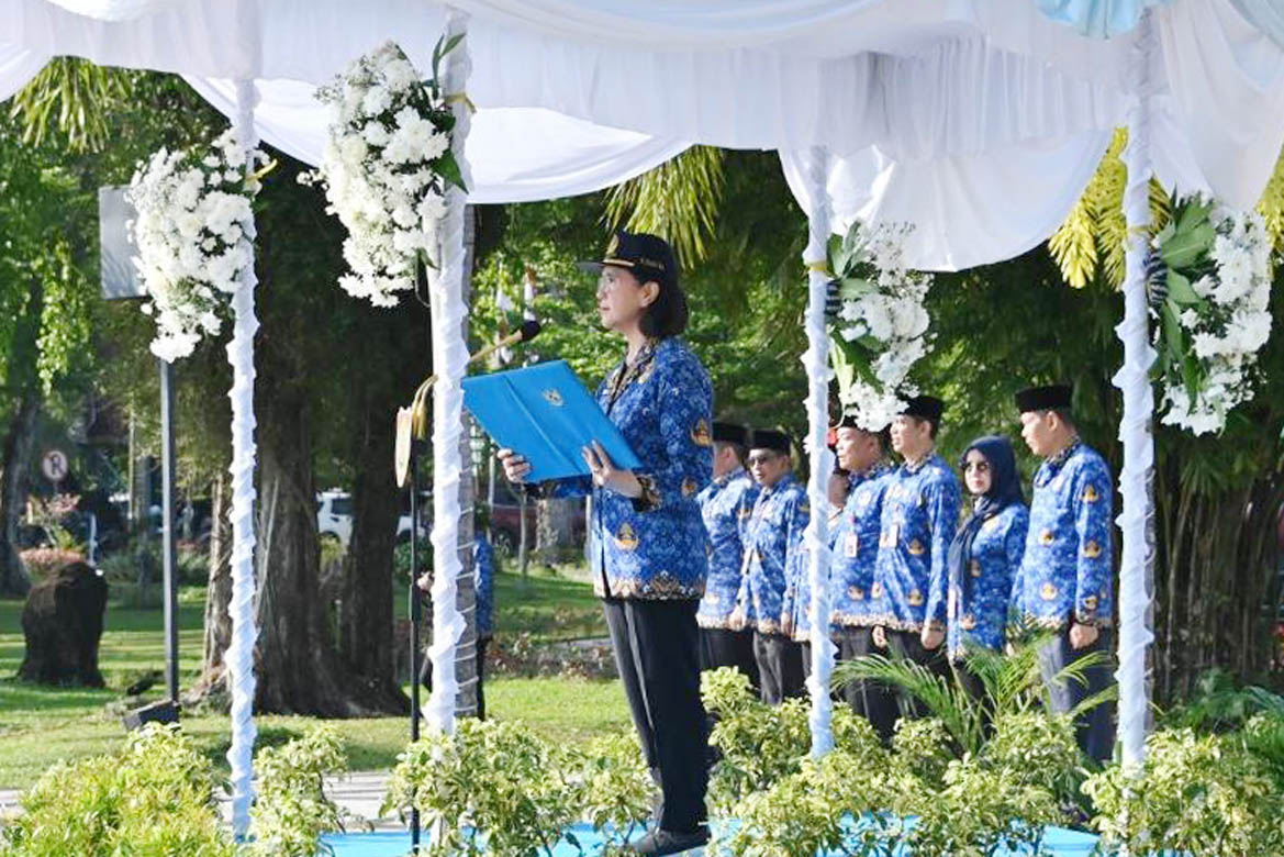 Pj. Sekda Kalteng Pimpin Upacara Peringatan Hari Lahir Pancasila