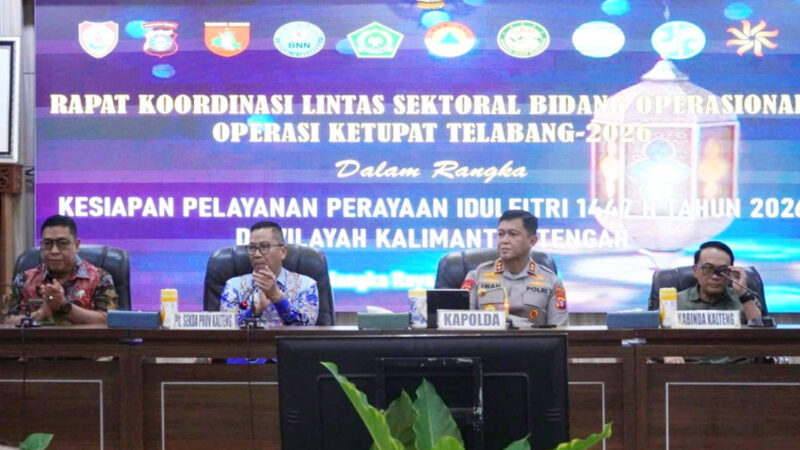 Plt. Sekda Kalteng Pimpin Rakor Operasi Ketupat Telabang 2026