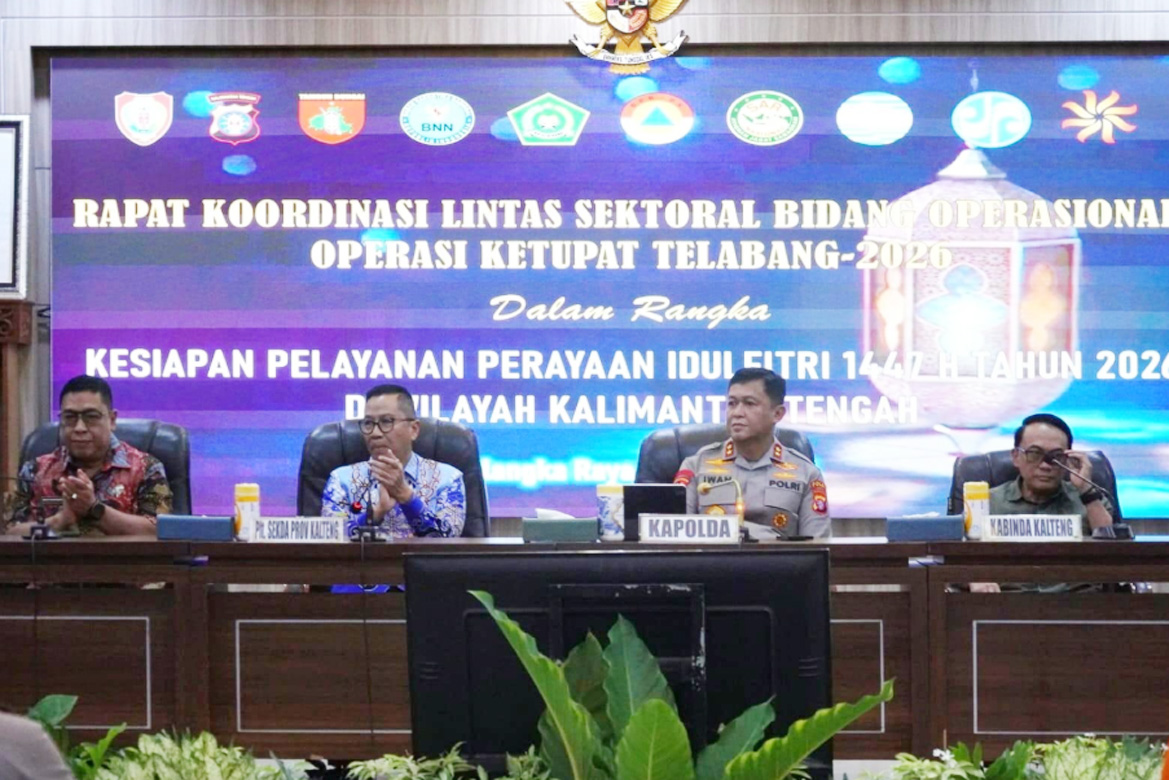 Plt. Sekda Kalteng Pimpin Rakor Operasi Ketupat Telabang 2026