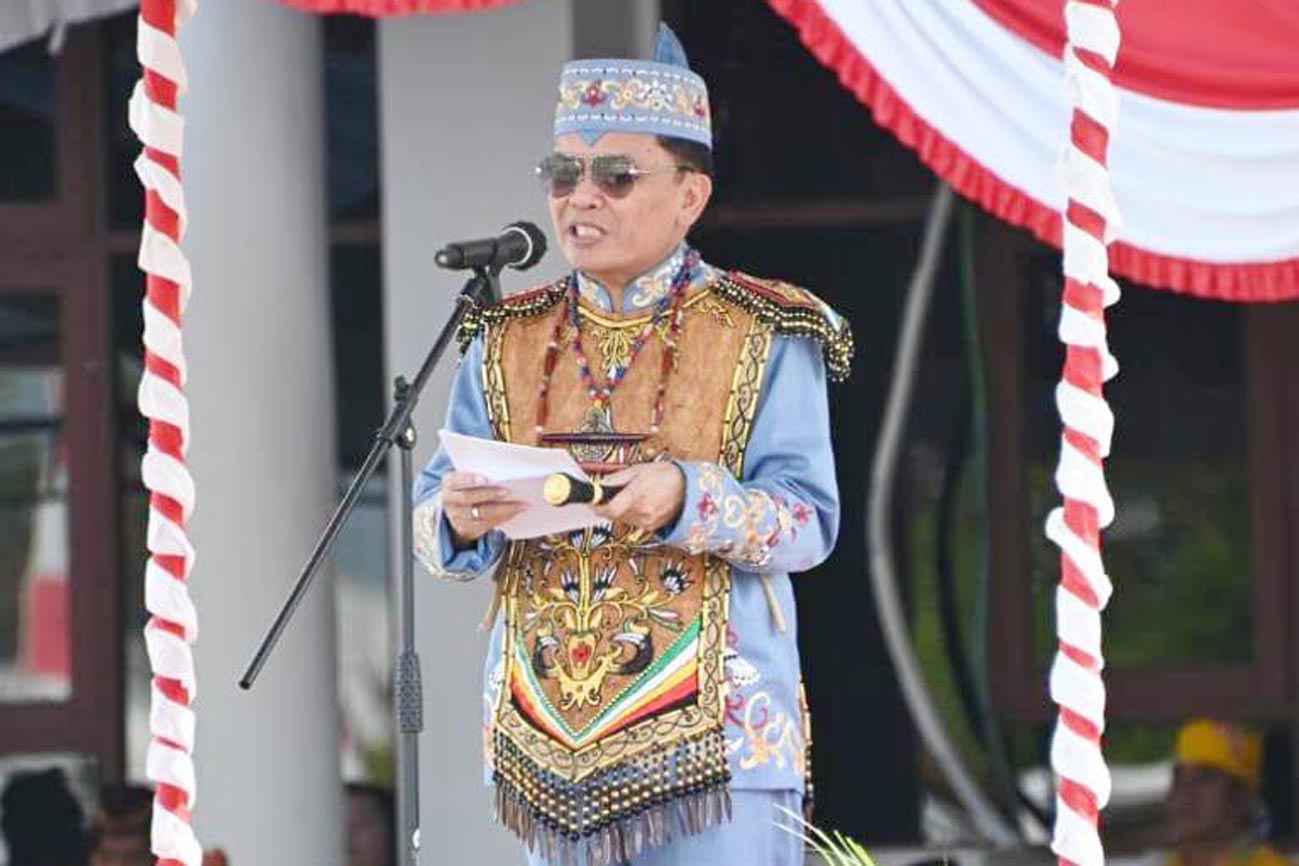 Gubernur Kalteng Pimpin Upacara Peringatan Hari Jadi ke-24 Kabupaten Gunung Mas