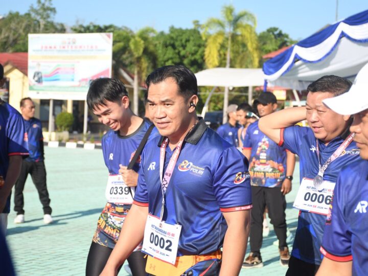 Sambut Hari Bhayangkara ke-80, Bupati Pulang Pisau Dukung Gaya Hidup Sehat Lewat Fun Run 5K 