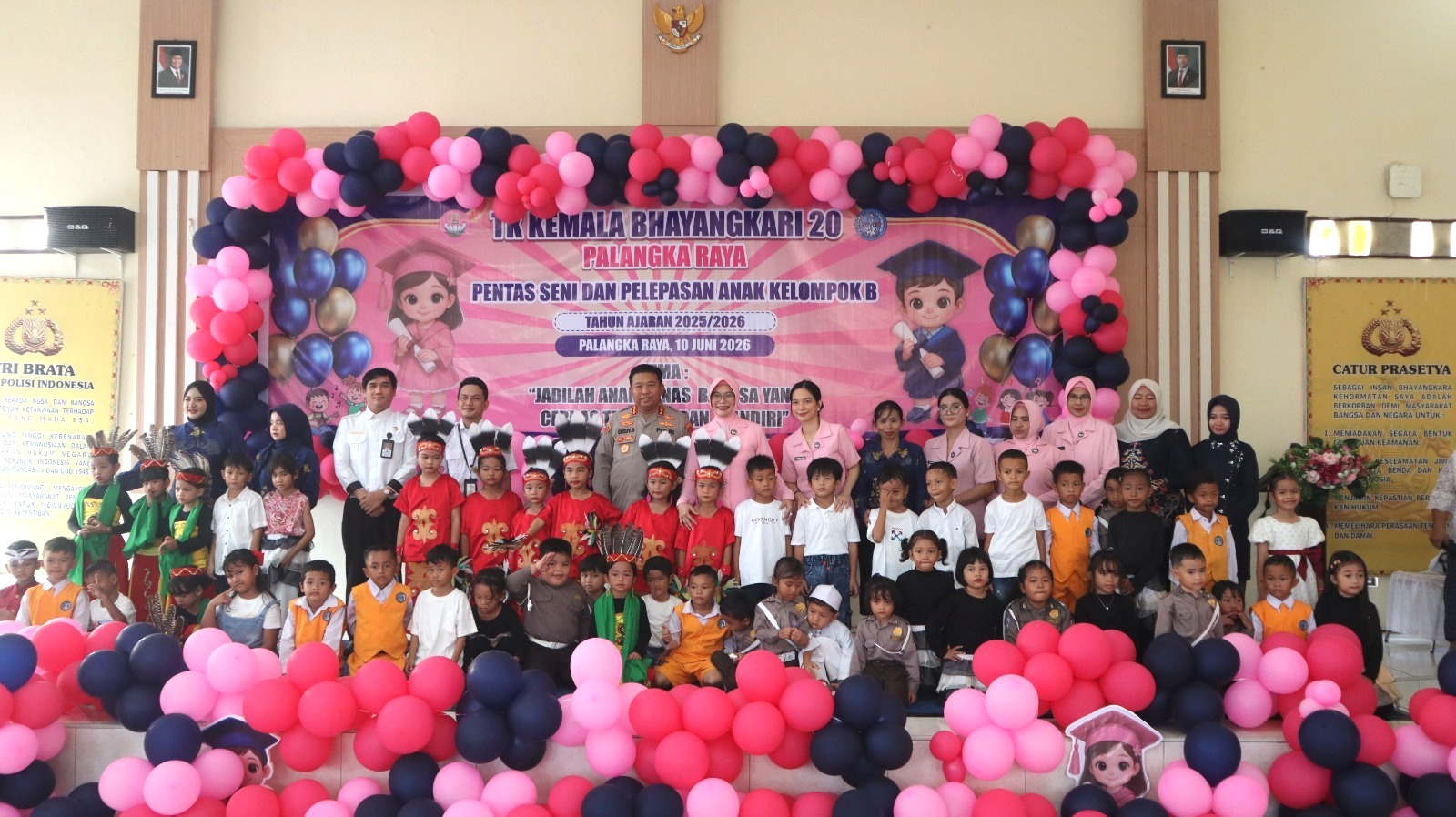 Pentas Seni Jadi Ajang Tumbuhkan Kreativitas Anak, Kapolresta Hadiri Pelepasan Siswa TK