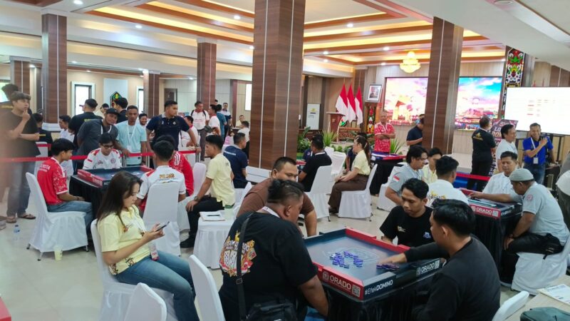 Semarak Hari Bhayangkara, Polda Kalteng Libatkan Insan Pers dalam Lomba Domino Orado Piala Kapolda
