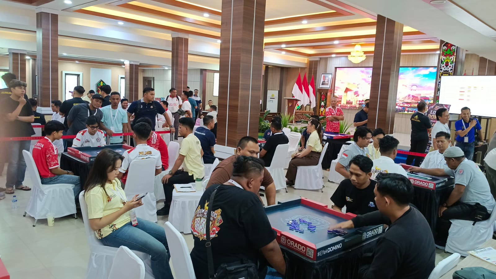Semarak Hari Bhayangkara, Polda Kalteng Libatkan Insan Pers dalam Lomba Domino Orado Piala Kapolda