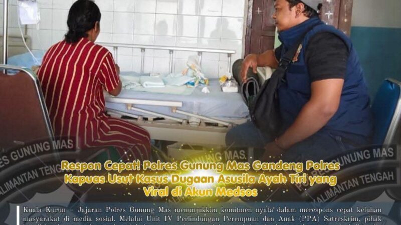 Polisi Koordinasi Lintas Wilayah Tangani Dugaan Kekerasan Seksual Anak di Gunung Mas