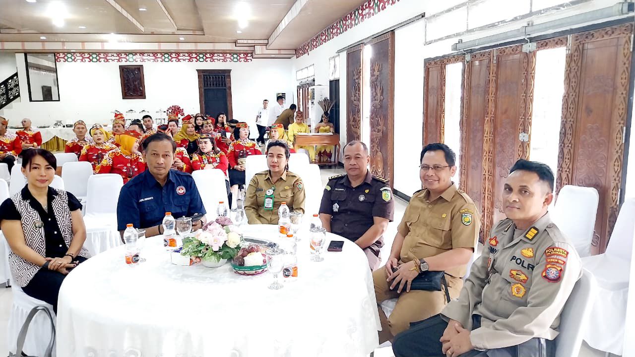 Dukung Pelestarian Budaya Daerah, Polresta Palangka Raya Hadiri Pengukuhan Pengurus KSBN Kota