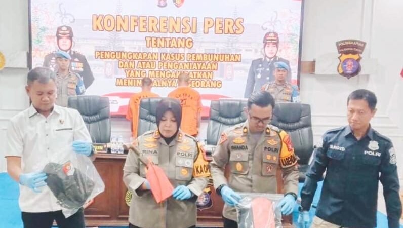 Polres Kapuas Ungkap Dua Kasus, Anak Bunuh Ayah dan Dendam Berujung Pembunuhan Teman Sendiri