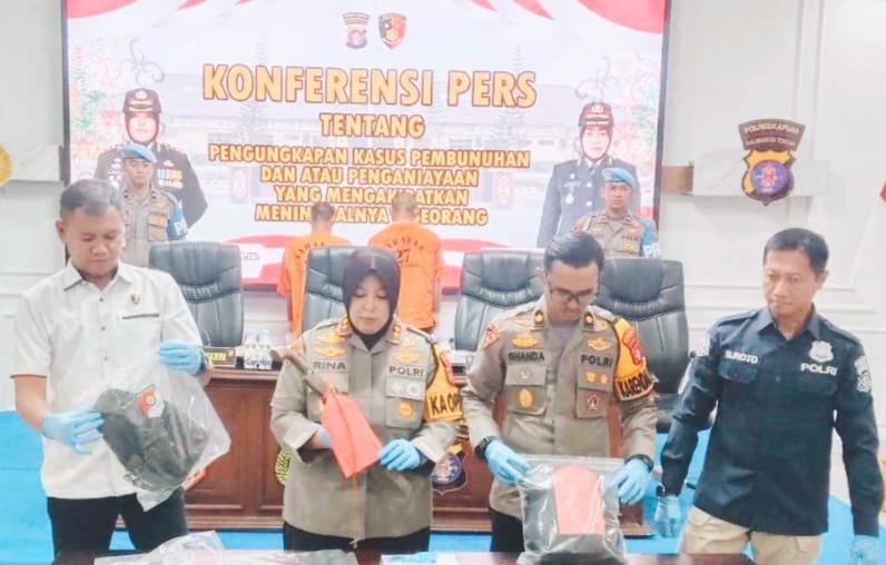 Polres Kapuas Ungkap Dua Kasus, Anak Bunuh Ayah dan Dendam Berujung Pembunuhan Teman Sendiri
