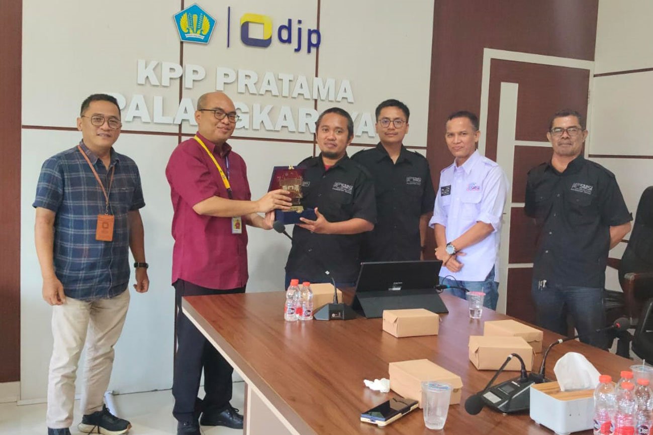 SMSI Kalteng Laksanakan Audiensi ke Kepala KPP Pratama Palangka Raya