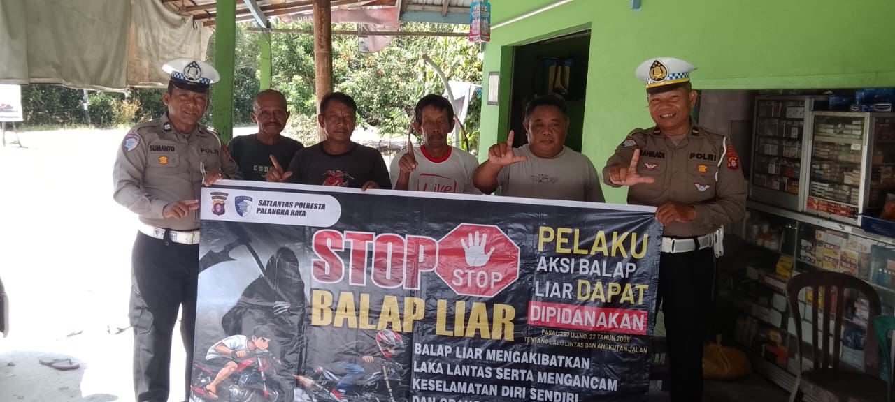 Satlantas Polresta Palangka Raya Gencarkan Edukasi Cegah Aksi Balapan Liar