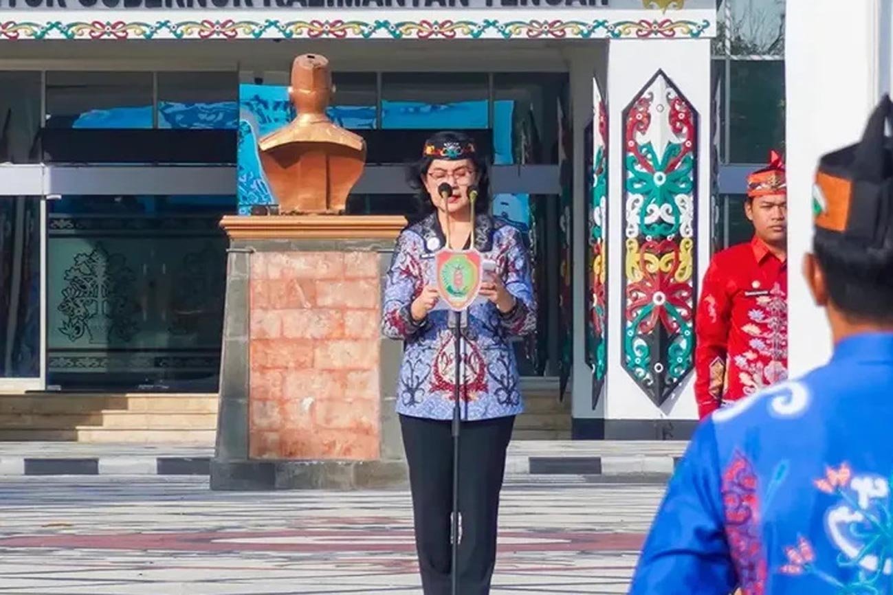 Pimpin Upacara Peringatan HAN, Sekda Kalteng Tegaskan Penguatan Sinergi Penuhi Hak Anak