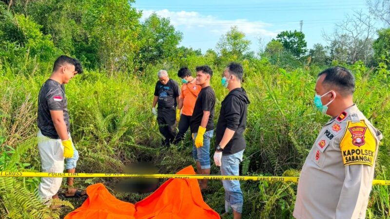 Mayat Pria Tanpa Identitas Ditemukan Membusuk di Sabaru, Polisi Selidiki Penyebab Kematian