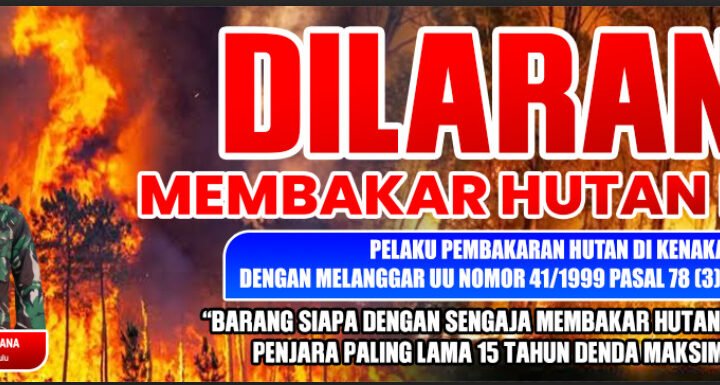 Camat Kapuas Hulu Turun ke Desa, Warga Diingatkan Jangan Bakar Lahan Saat Kemarau
