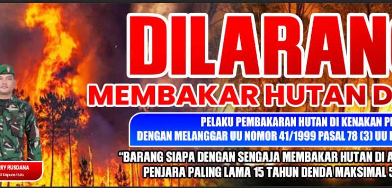 Camat Kapuas Hulu Turun ke Desa, Warga Diingatkan Jangan Bakar Lahan Saat Kemarau