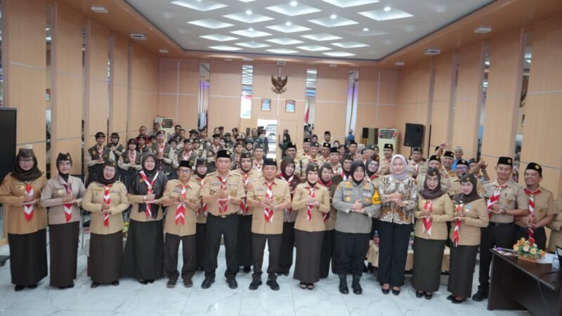 Bupati Kapuas Lepas Kontingen Jamnas XII 2026 dan Lantik Pramuka Garuda Penggalang