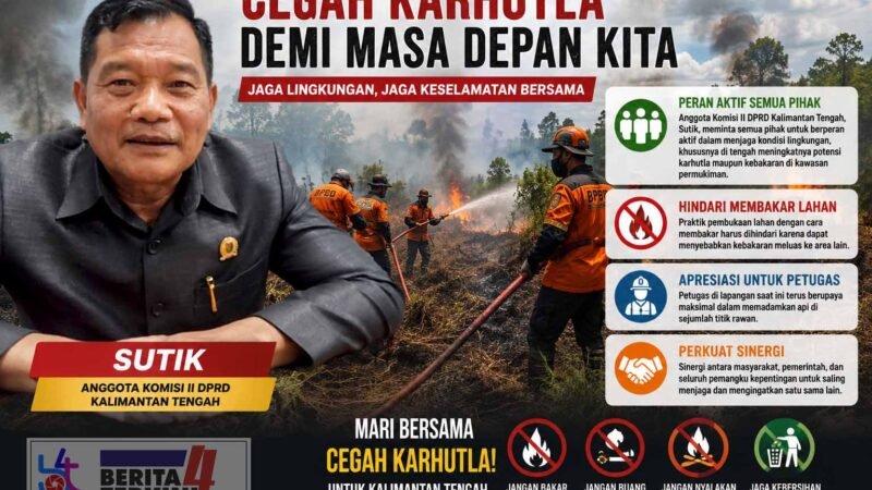 Cuaca Panas Picu Risiko Karhutla, Warga Diminta Bijak Gunakan Listrik dan Kelola Lahan