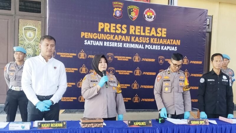 Polres Kapuas Ungkap Kasus Kriminal Menonjol