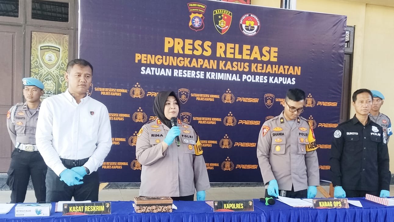 Polres Kapuas Ungkap Kasus Kriminal Menonjol