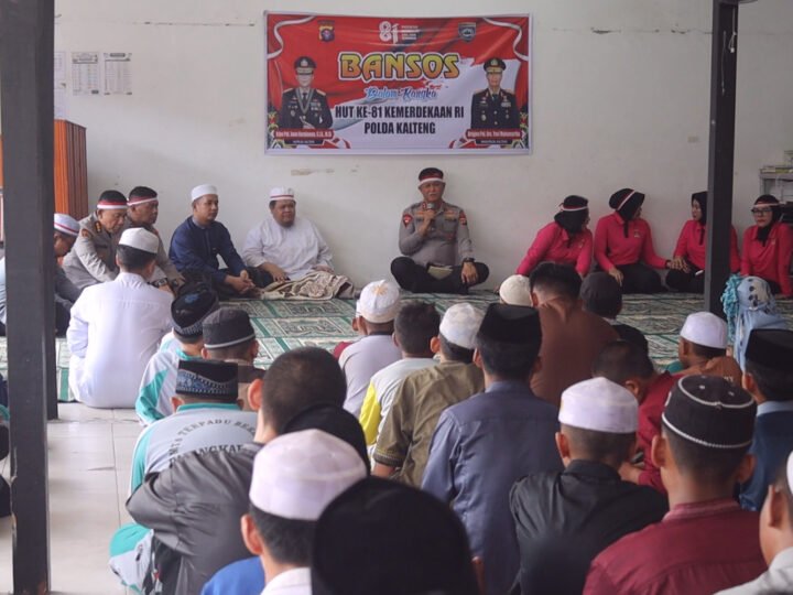 Jelang HUT RI, Kapolda Kalteng Bagikan Bansos ke 4 Panti Asuhan