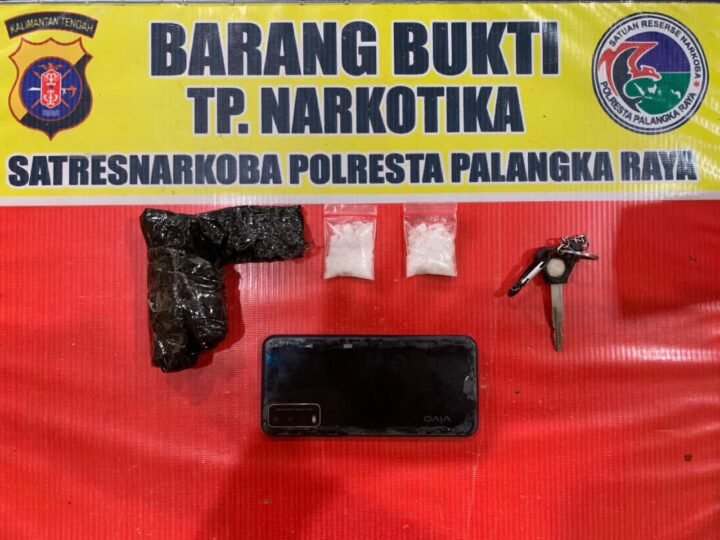 Pria di Palangka Raya Ditangkap Bawa Sabu 10,15 Gram, Disimpan di Dashboard Motor
