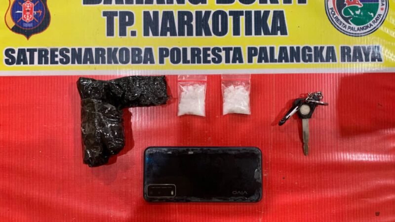 Pria di Palangka Raya Ditangkap Bawa Sabu 10,15 Gram, Disimpan di Dashboard Motor