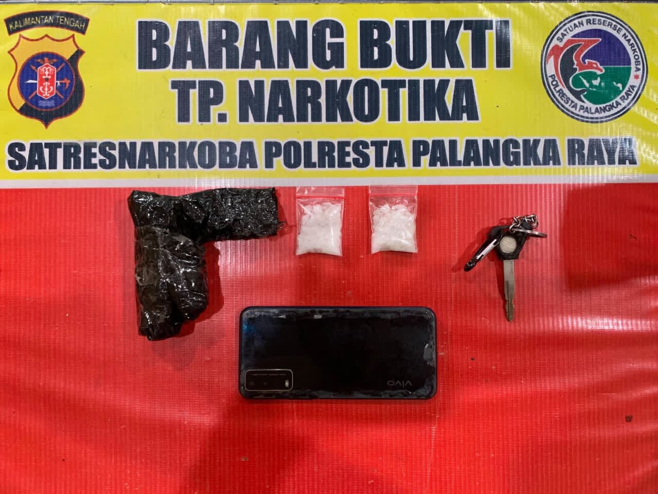 Pria di Palangka Raya Ditangkap Bawa Sabu 10,15 Gram, Disimpan di Dashboard Motor