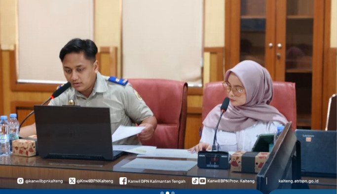 BPN Kalteng Bahas Data Penerima Reforma Agraria untuk Dongkrak Pendapatan