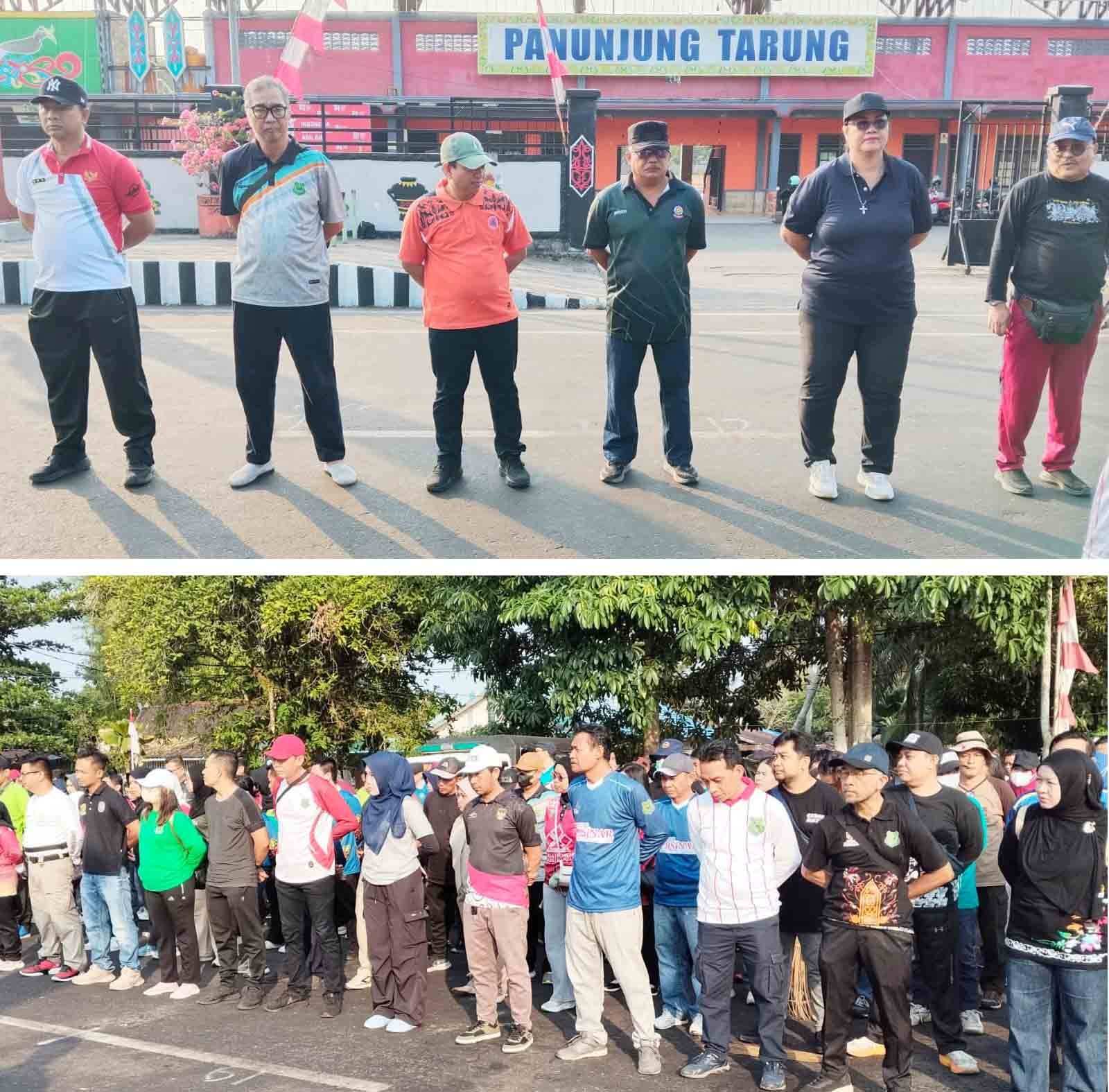Jelang HUT RI ke-81, Pemkab Kapuas Perkuat Semangat Gotong Royong di Stadion Panunjung Tarung