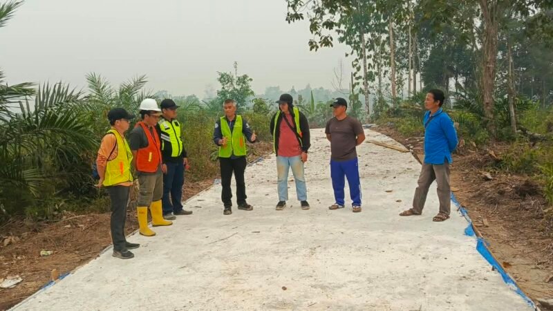 Jalan ke TPU di Desa Rahung Bungai Kapuas Rampung, Kades: Warga Kini Tak Kesulitan