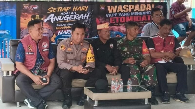 Dari Yel-yel hingga Pesan Antinarkoba, Warga Anjir Mambulau Tengah Bergerak Bersama