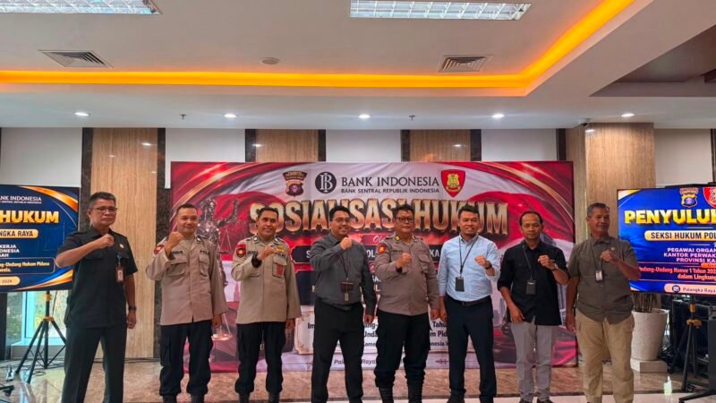 Sikum Polresta Palangka Raya Sosialisasikan KUHP Nasional kepada Pegawai Bank Indonesia