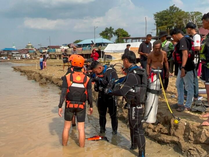 Bocah 12 Tahun Tenggelam di Sungai Kahayan, Tim SAR Gabungan Lakukan Pencarian