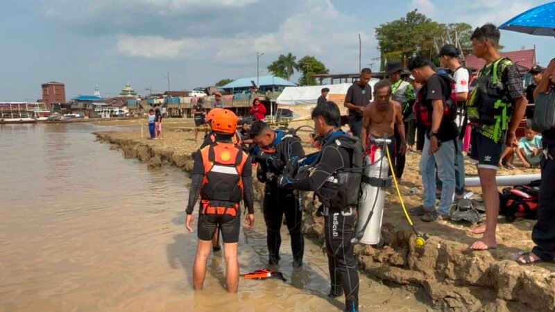 Bocah 12 Tahun Tenggelam di Sungai Kahayan, Tim SAR Gabungan Lakukan Pencarian