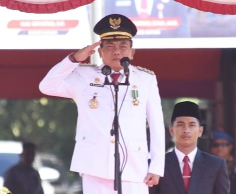 Upacara HUT ke-81 RI di Kuala Kapuas Berlangsung Khidmat, Bupati Kapuas Jadi Inspektur