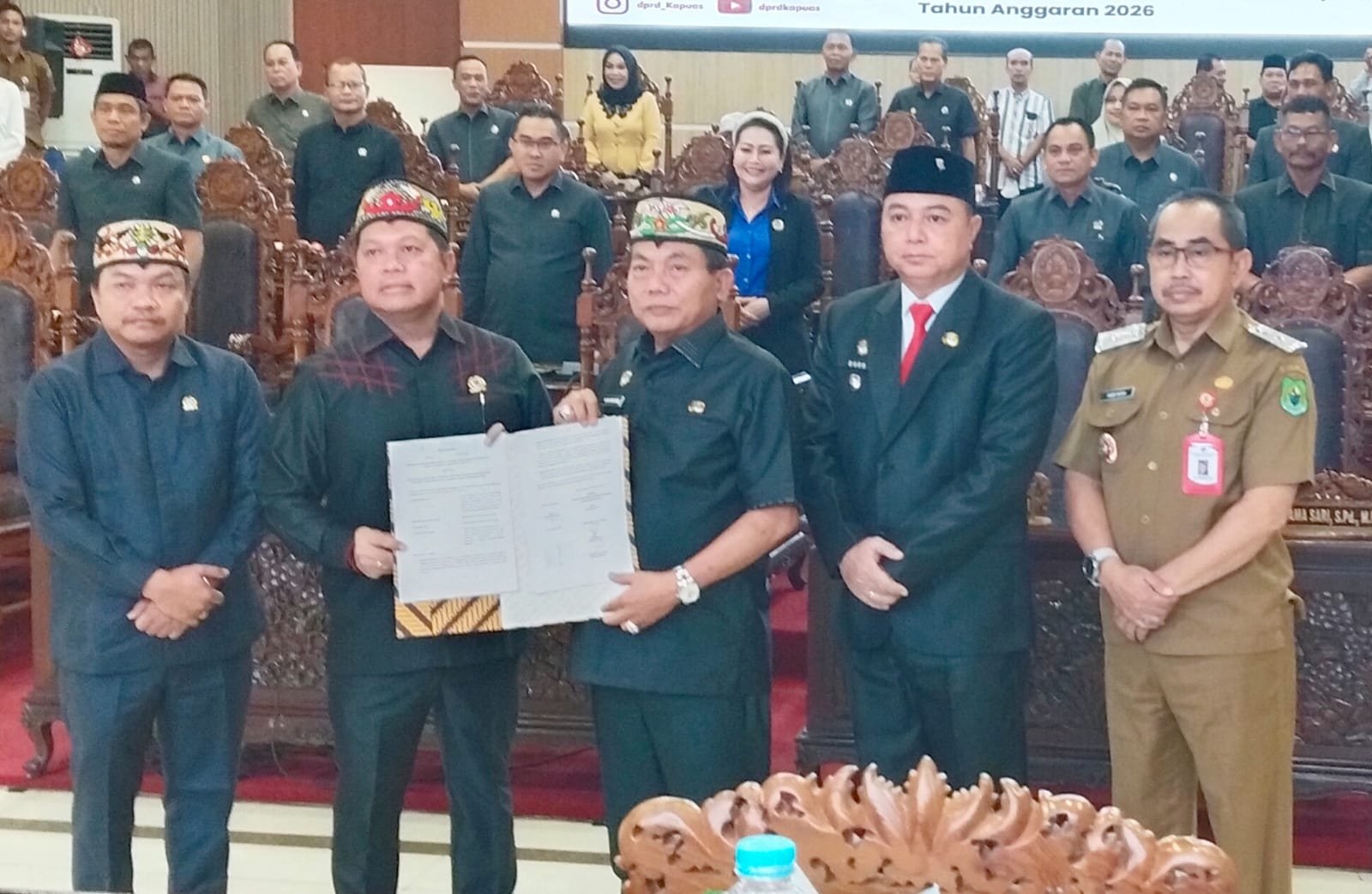 Seluruh Fraksi Setujui Raperda Perubahan APBD Kapuas 2026, Pendapatan Daerah Naik Rp55 Miliar