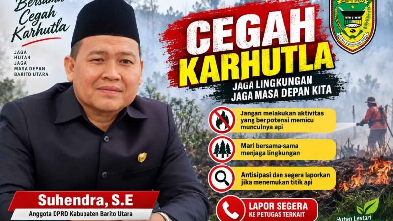Musim Kemarau, DPRD Barito Utara Imbau Warga Waspadai Ancaman Karhutla