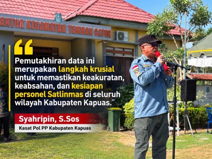 Pemutakhiran Data Linmas, Satpol PP Kapuas Pastikan Kesiapan Personel di Seluruh Wilayah