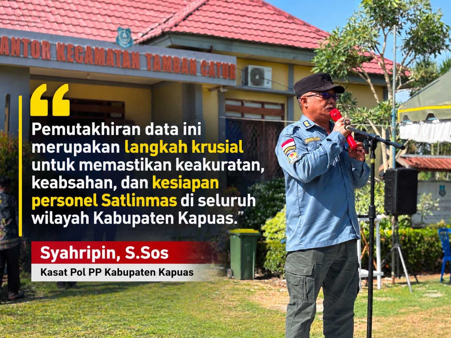Pemutakhiran Data Linmas, Satpol PP Kapuas Pastikan Kesiapan Personel di Seluruh Wilayah