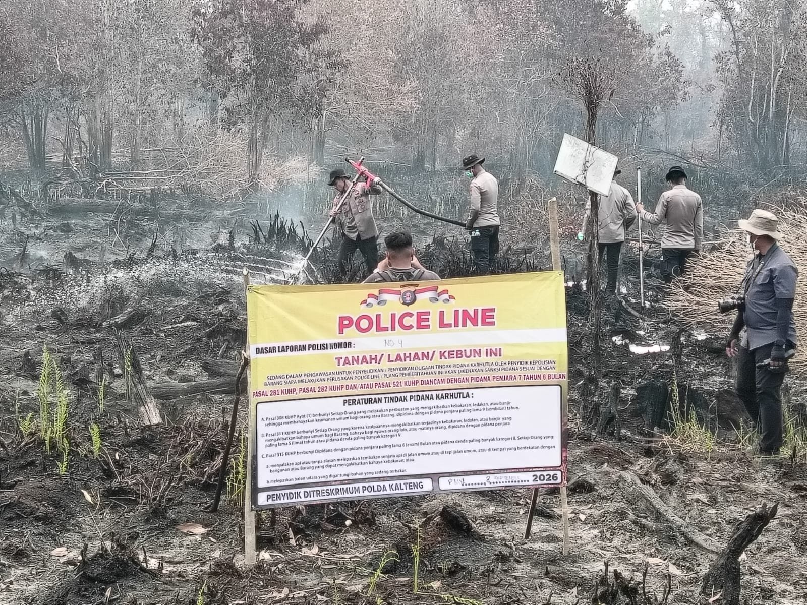 Karhutla Kalteng: 25 Orang Jadi Tersangka, 1 Korporasi di Kotim Naik Penyidikan