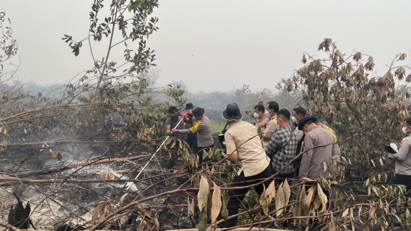 Kapolda Kalteng Cek Pemadaman Karhutla, Cairan X-Fire Dikerahkan