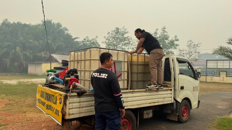 Polsek Rakumpit Cek Peralatan Pemadam untuk Antisipasi Karhutla﻿
