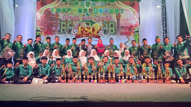 Kafilah Murung Raya Sukses Raih Juara Umum III FSQ XII Kalteng