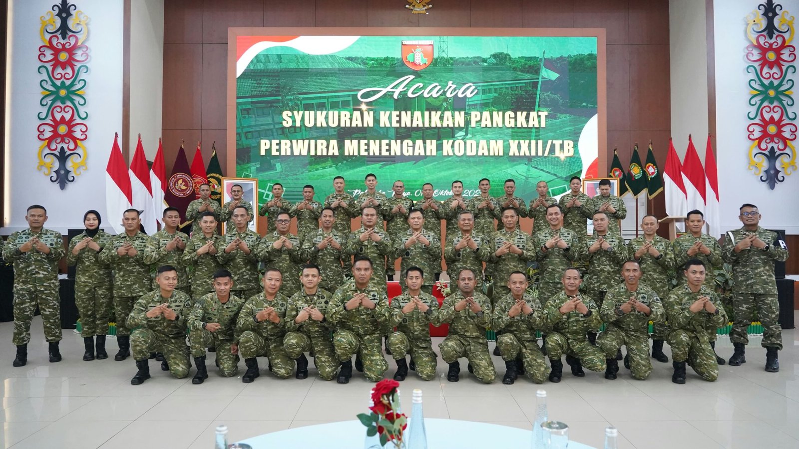 Pangkat Naik, Tanggung Jawab Pamen Kodam XXII/TB Juga Bertambah