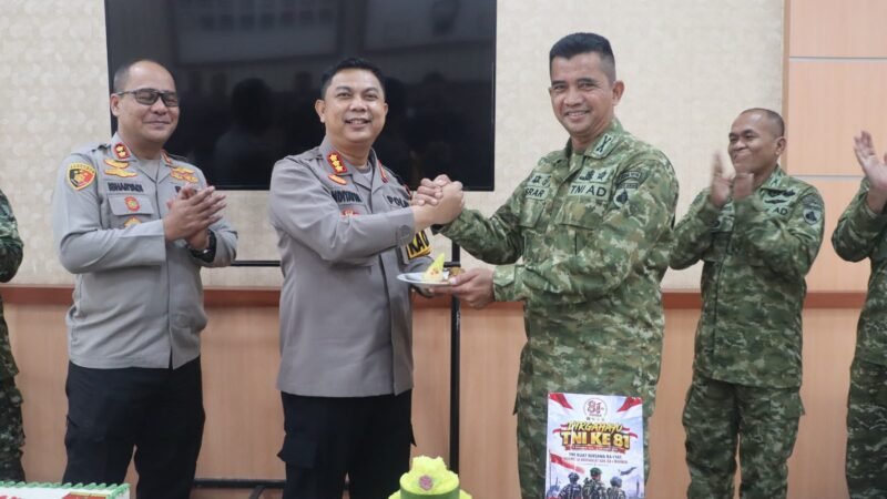 Kapolresta Palangka Raya Sambangi Makodim, Perkuat Sinergi TNI-Polri di HUT ke-81 TNI