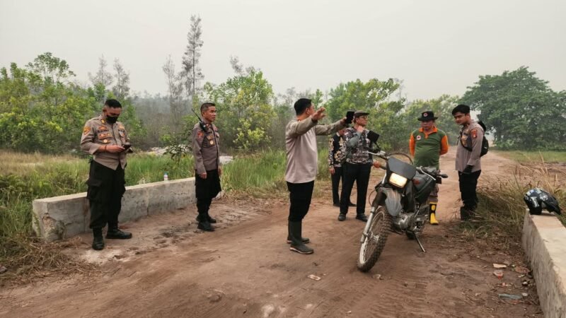 Kapolresta Palangka Raya Pastikan Titik Api di Km 38 Terkendali, Waspadai Api Kembali Muncul